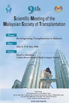 9th Scientific Meeting of the Malaysian Society of Transplantation