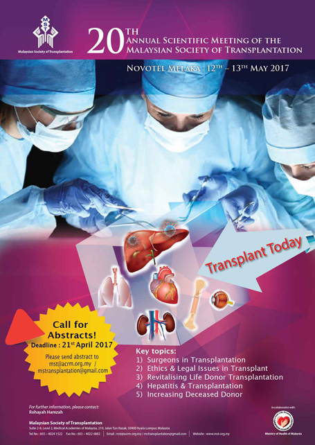 20th Scientific Meeting of the Malaysian Society of Transplantation